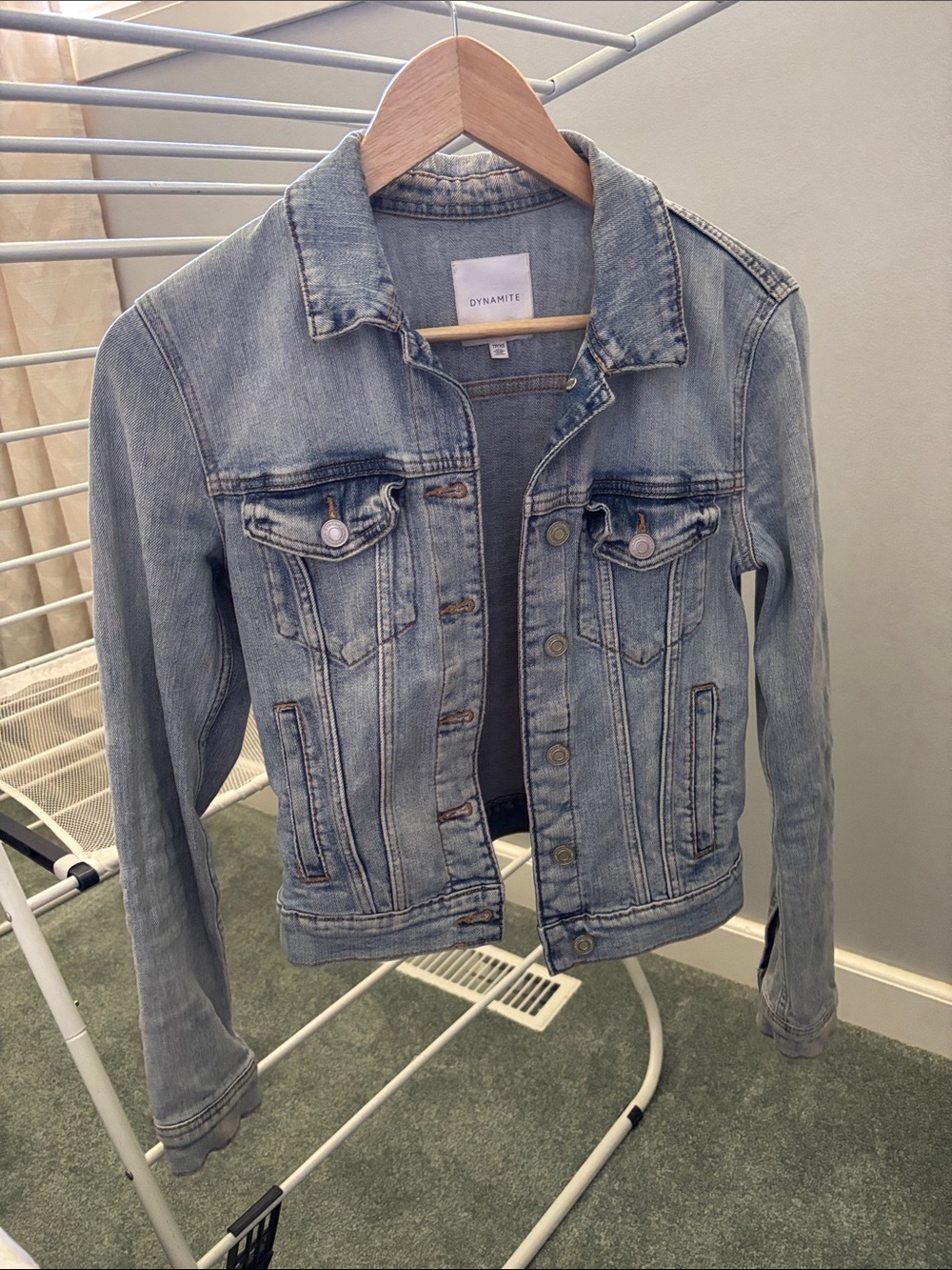 Dynamite Faded Light Blue Denim Jacket